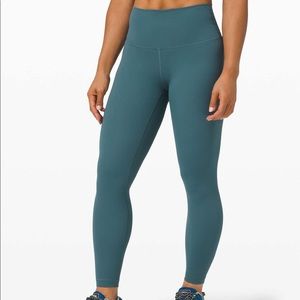 Lululemon Wunder Under 25” Desert Teal size 14